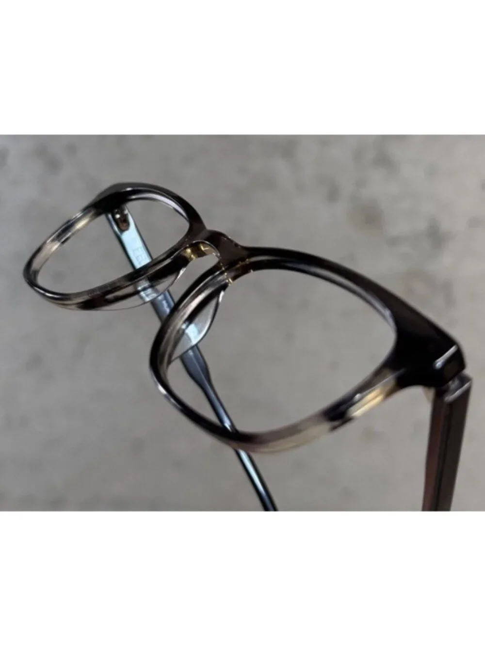 FHONE Boyd TGH 109 Gray Brown Horn Square Eyeglasses Frames 42-20-145 Germany